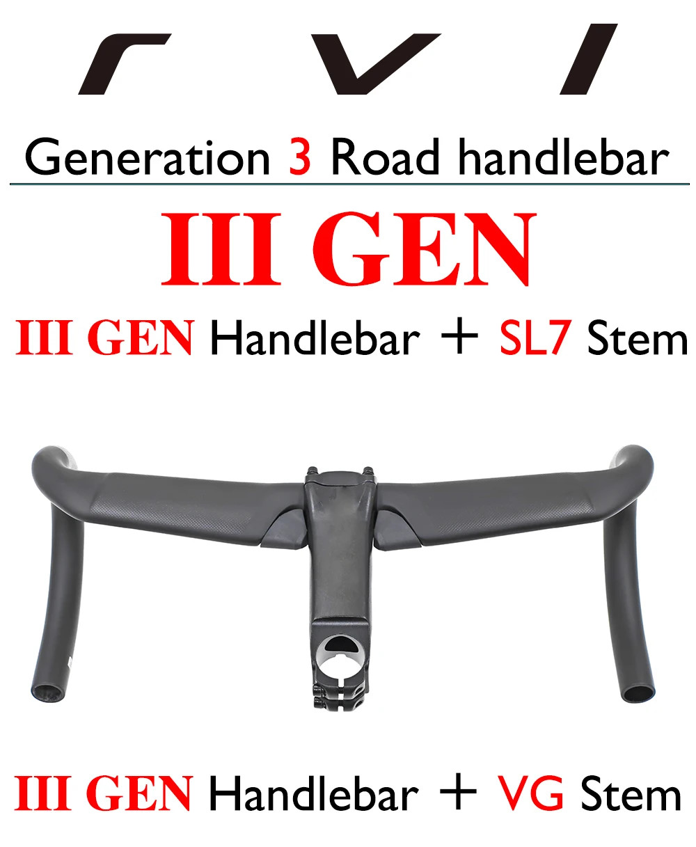 Carbon Fiber Road Gravel Cycling Handlebar Matte Black Diameter 31.8mm 380-440mm