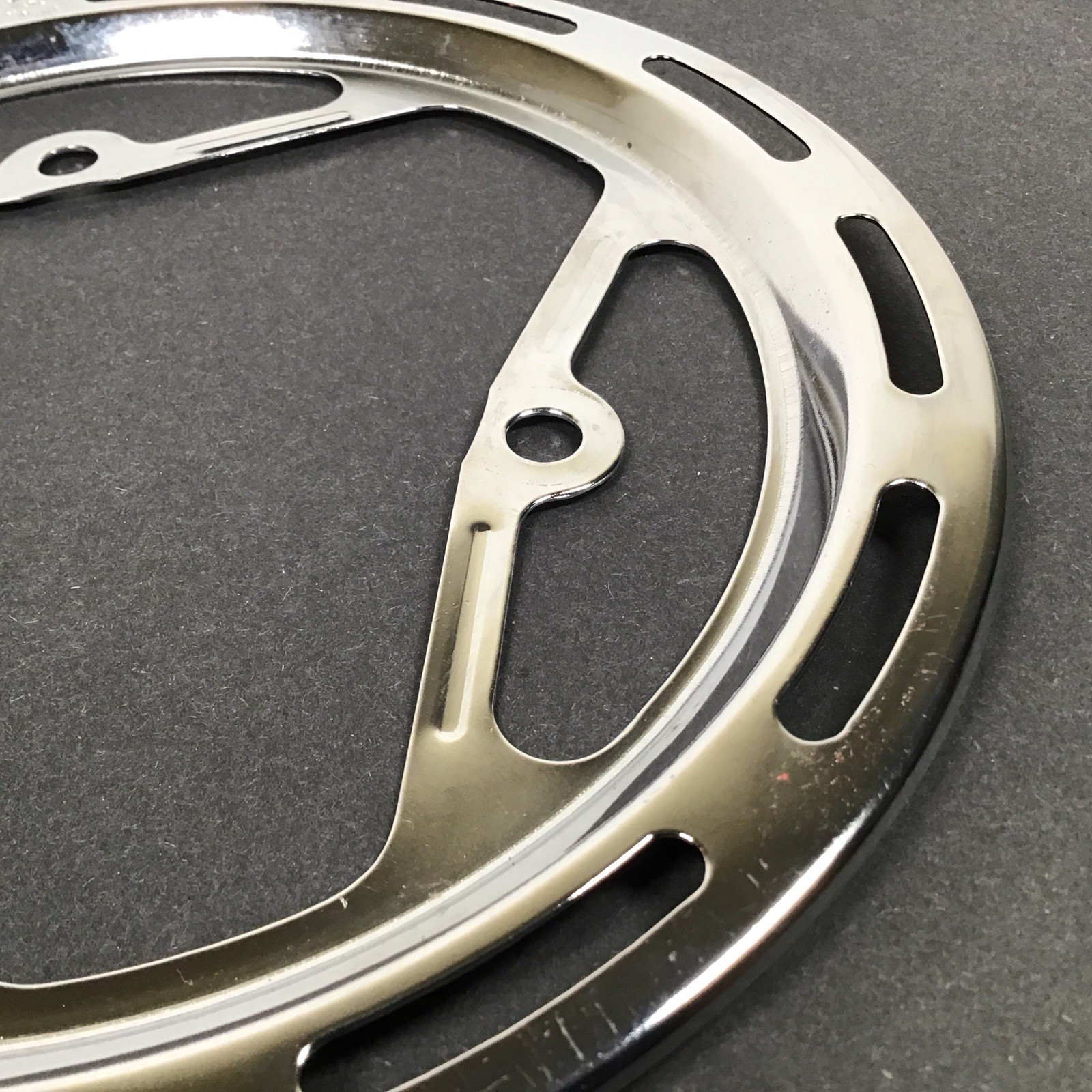 Nervar 3-Bolt Chainring Guard Protector NOS Chromed Steel NOS Vintage Peugeot