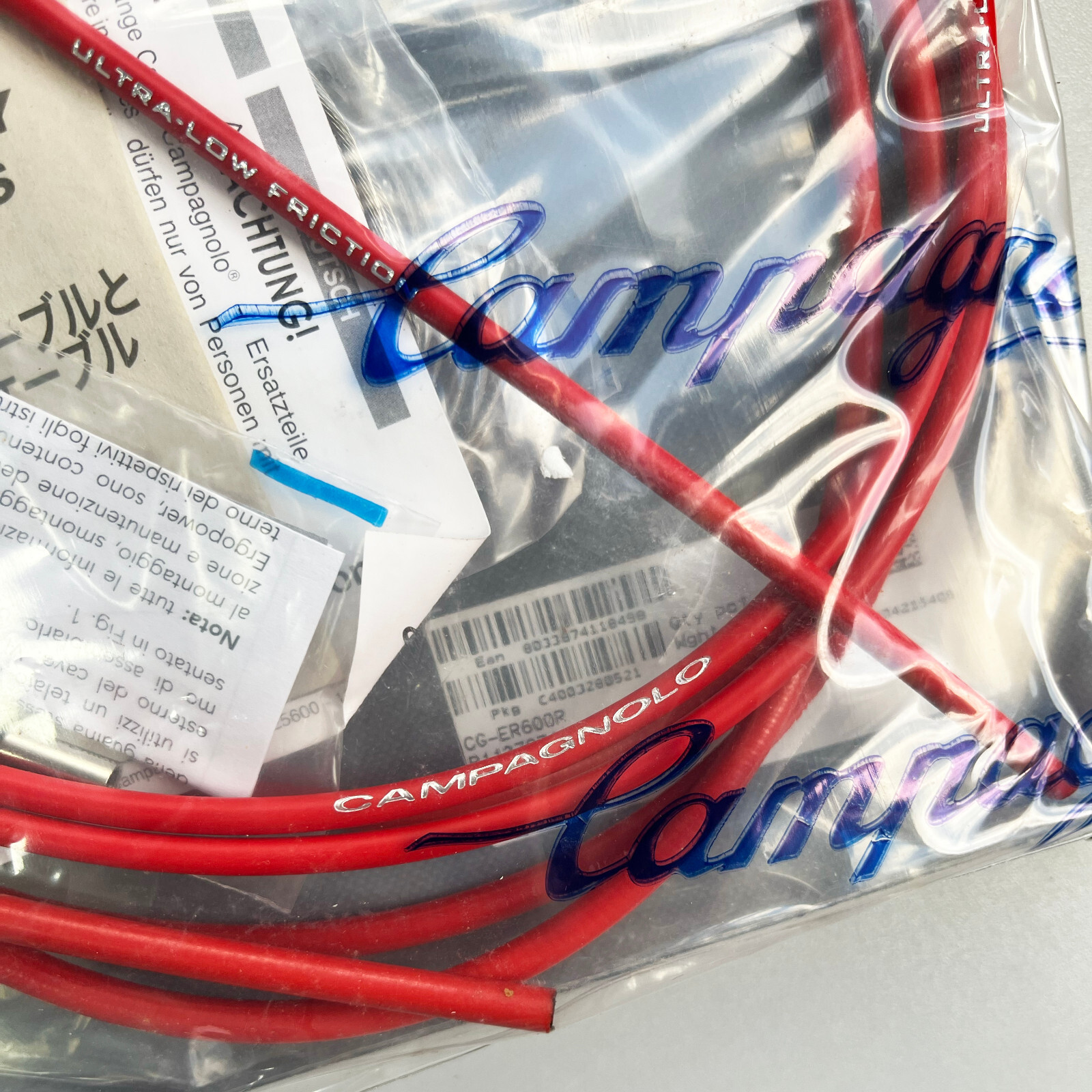 Campagnolo Ultra-Shift Ergo Lever Cable Set (Red) #CG-ER600r