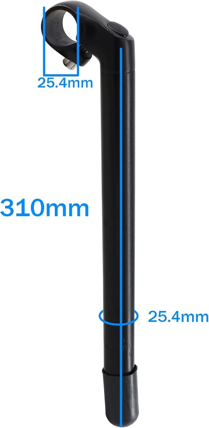 Bike Long quill stem Aluminum Alloy Length 310mm Diameter 25.4mm, Suitable for M