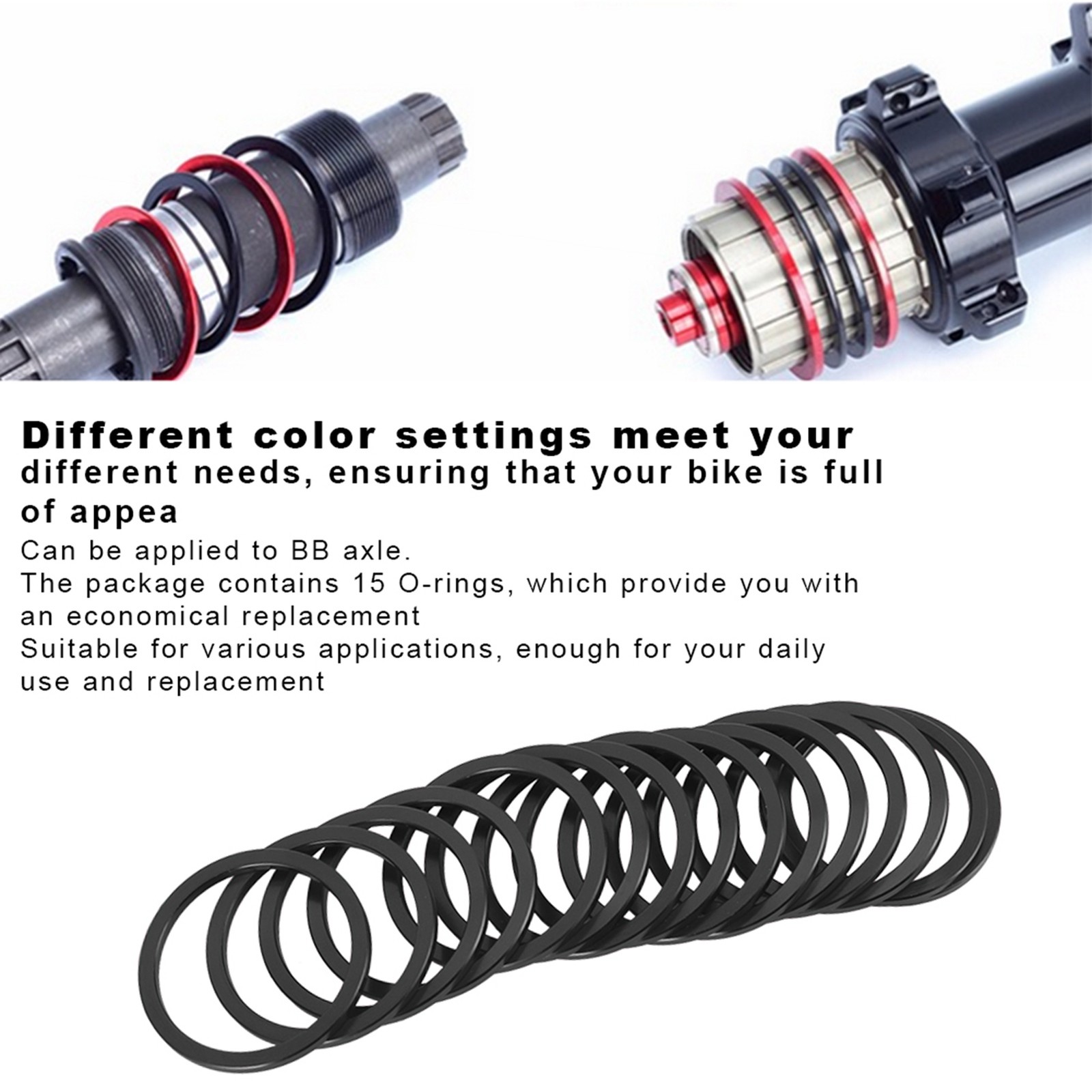 Aluminum Alloy Road Bike Bottom Bracket Gasket Bicycle Flywheel Hub Washer