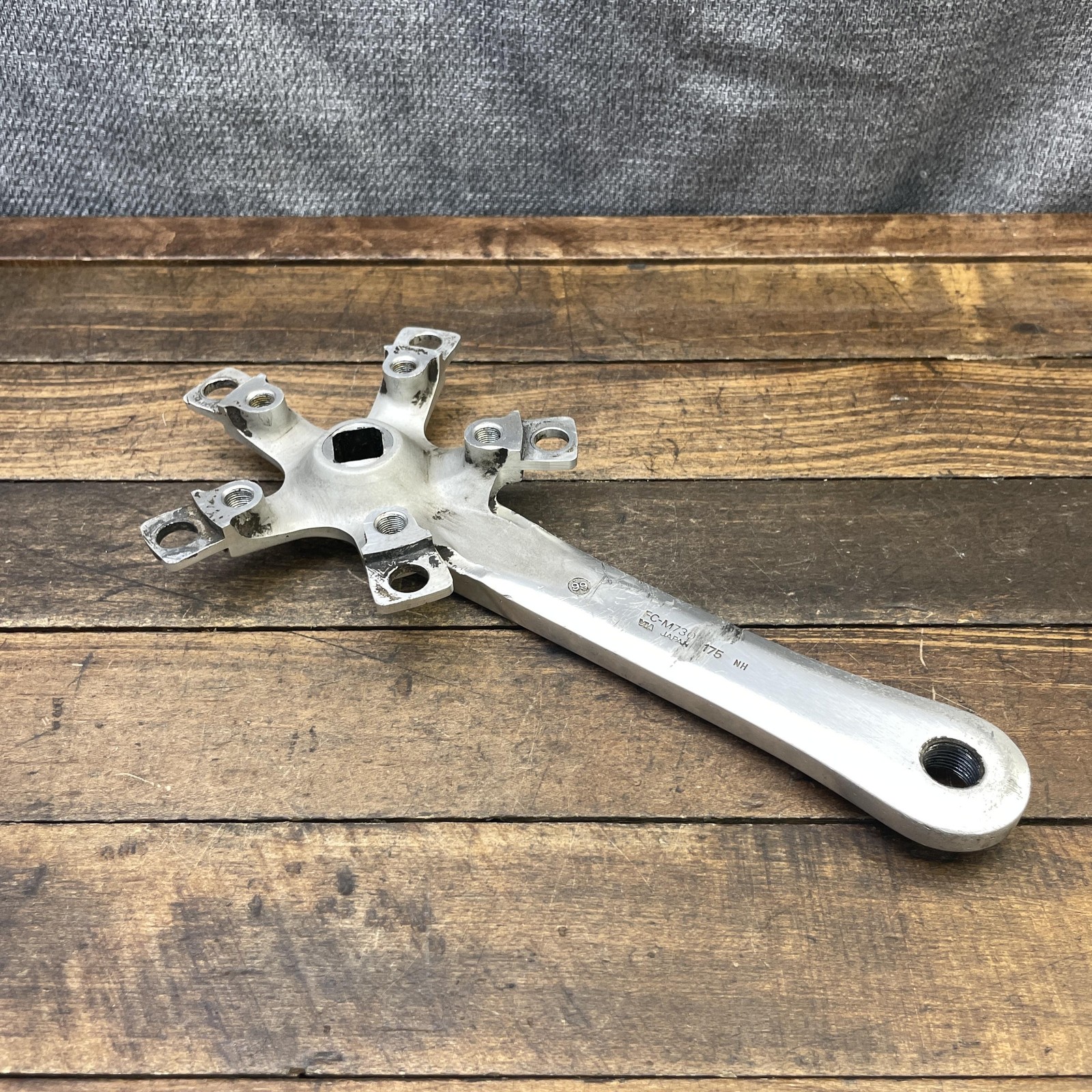 Vintage Shimano Deore XT FC-M730 Crank Arm RIGHT 175mm 110 BCD Square MTB 80s