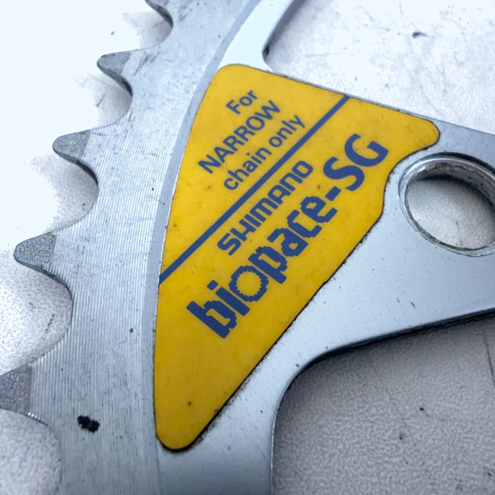Shimano Biopace Steel Triple Chainring Set 48/38/28 Suberglide-B 110/74 BCD