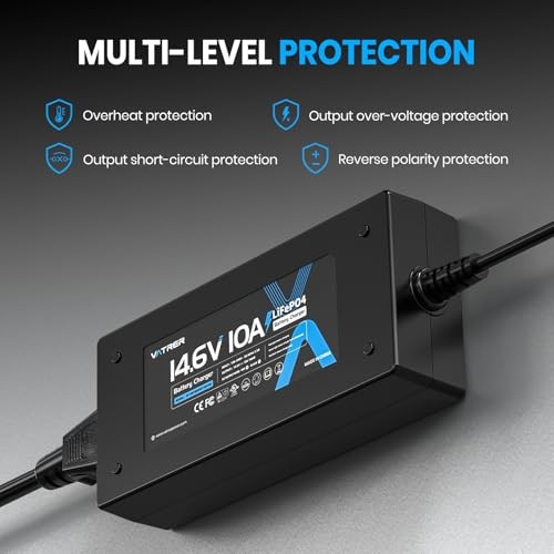 AC-DC Lithium Battery Charger AC-DC LiFePO4 Battery Charger 12V 14.6V 10A