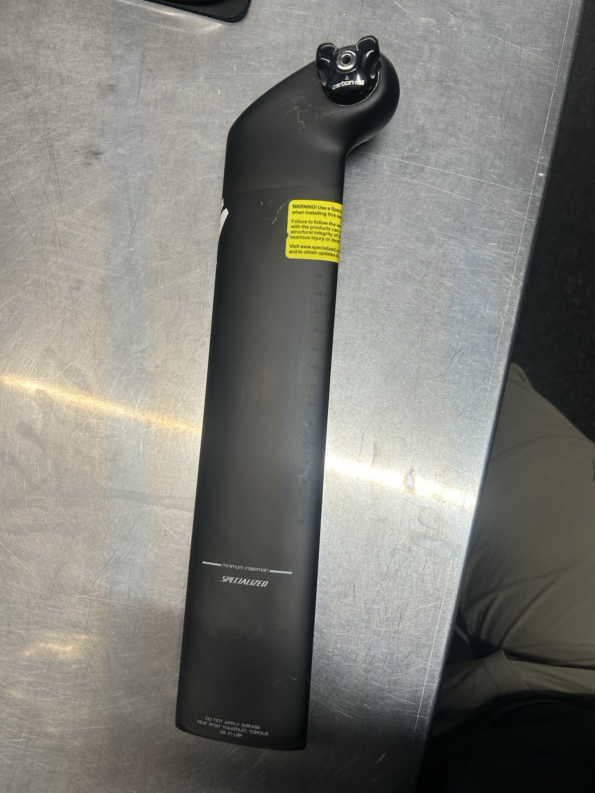Specialized S-Works Shiv Carbon aero setback seatpost 350mm length
