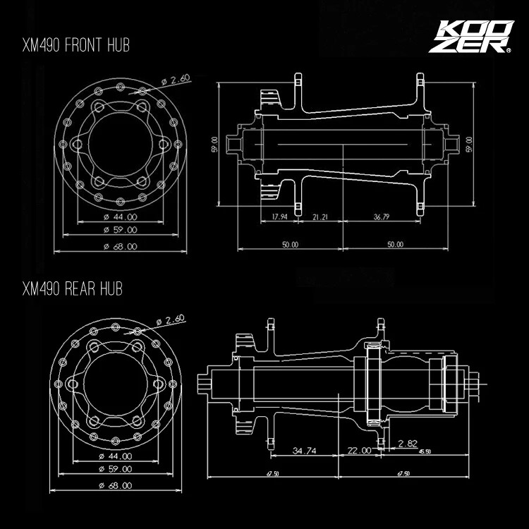 KOOZER HG XM490 Bicycle Hub 6 Pawl 72 Sound For Sram NX SX 28/32/36Hole