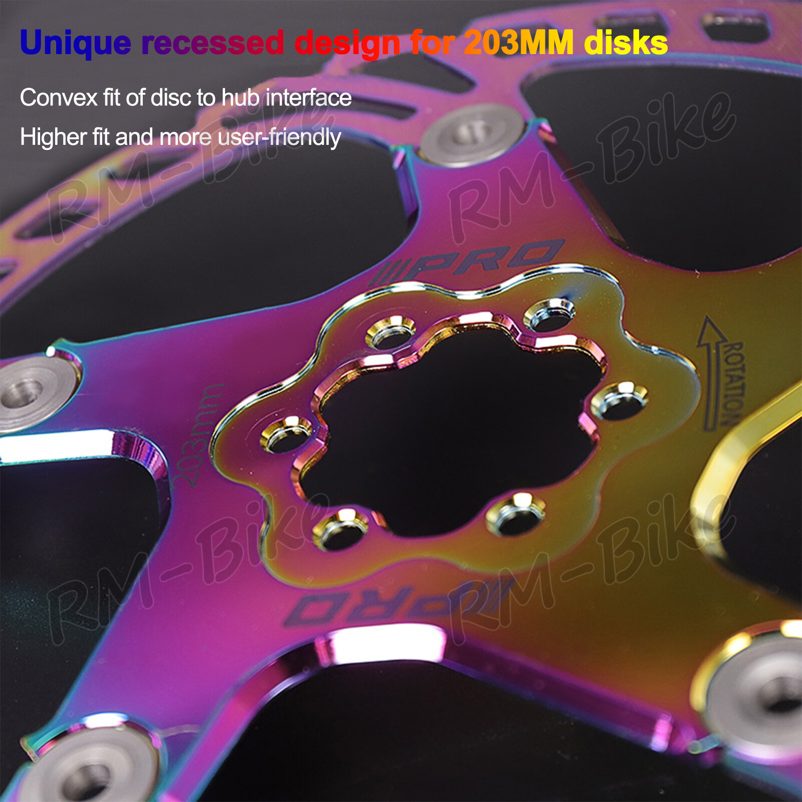 1/2PC Floating Rotor 140/160/180/203MM Bike Disc Brake Rotor 6 Bolts fit Shimano