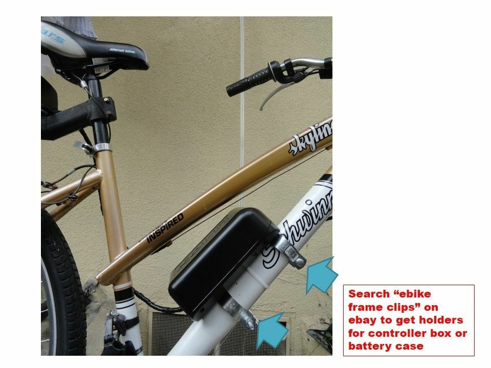 Electric Bike Ebike 48v Li-ion Battery Dolphin Case Box + USB Plug Switch