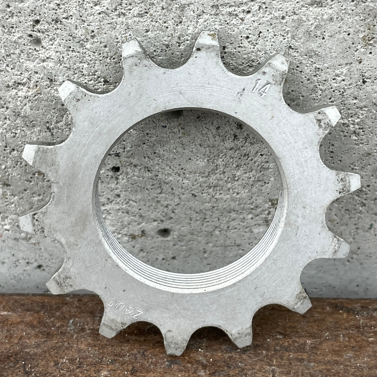 Vintage Alloy Track Cog 14 Tooth Aluminum English Threaded Fixie Single Eroica