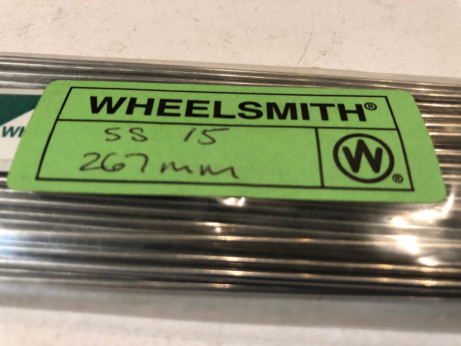 Wheelsmith SS15-267mm Silver spokes Pack Of 50