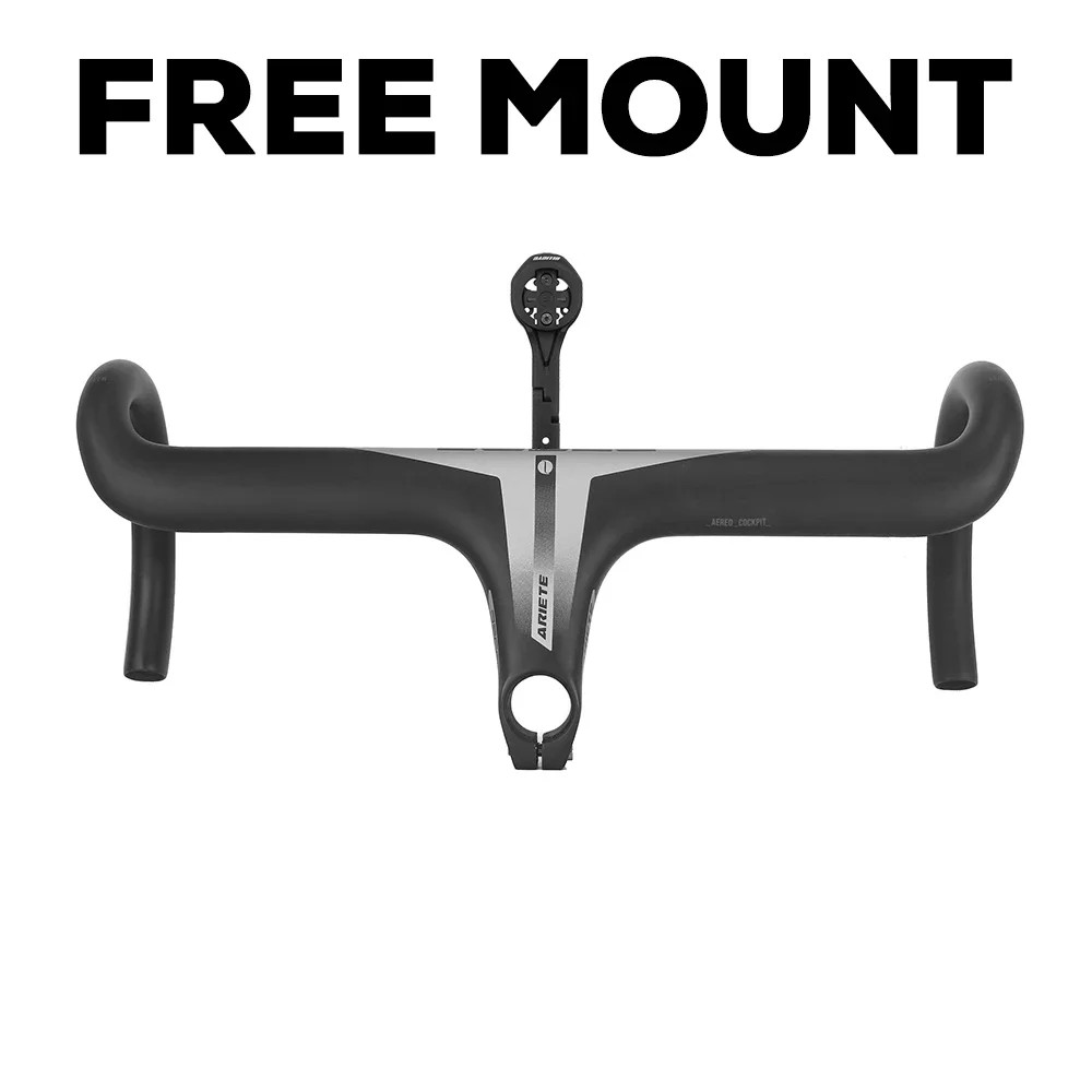 Carbon Road Bike Integrated Drop Bar -6 Degree Full Internal Cable 380-440mm