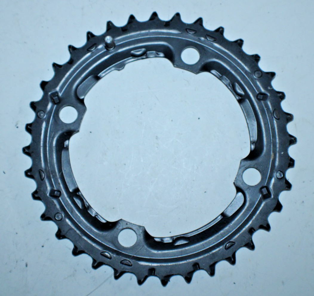 Shimano 36-22AC MTB Chain Ring 4-Arm 110BCD 36 Tooth 36T Black Gravel Steel CX ~