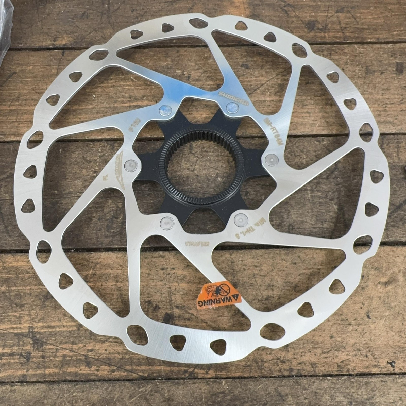 Shimano SMRT64-M Disc Brake Rotor 180mm Center Lock Silver New Open Box MTB Bike