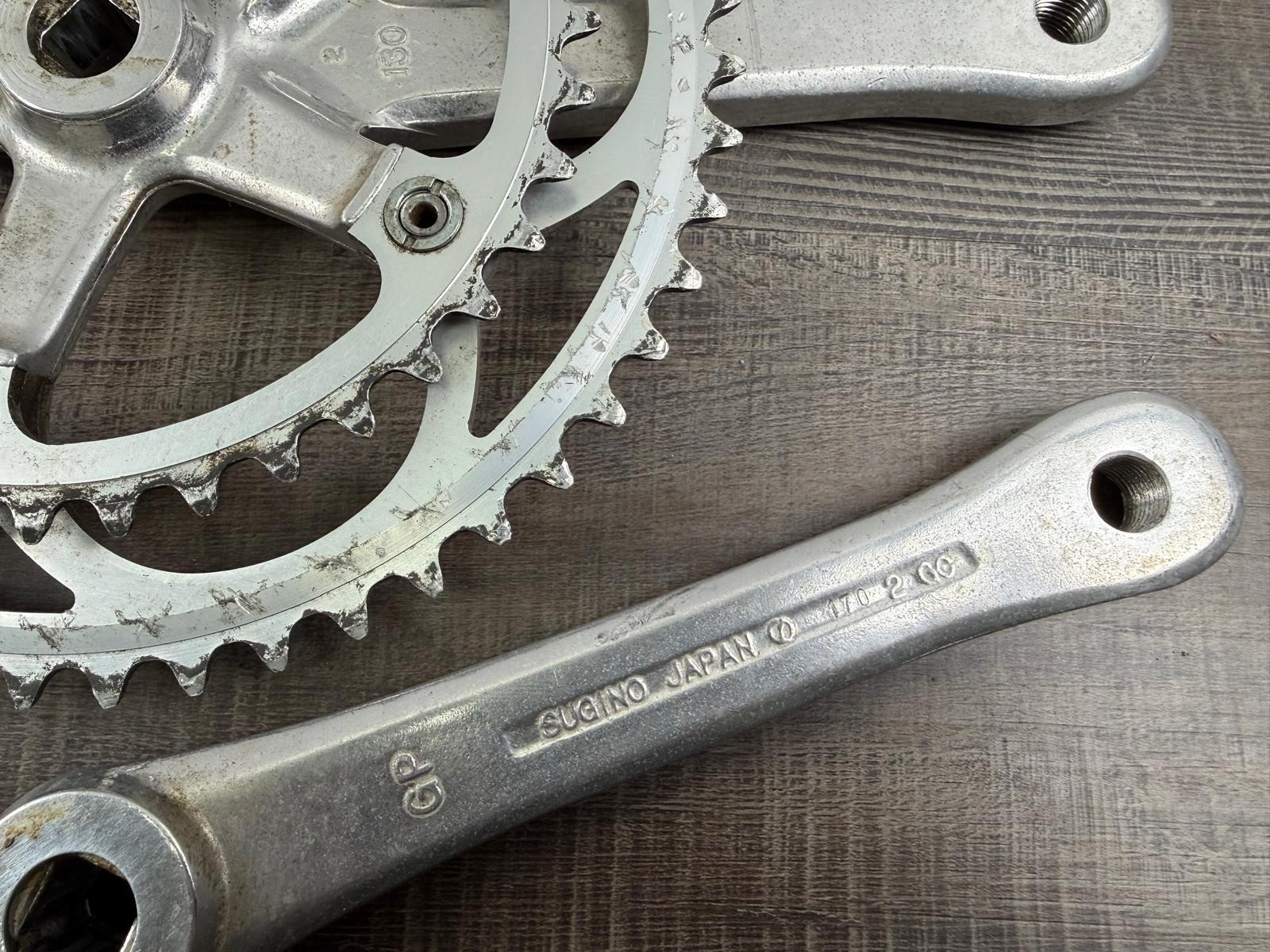 Vintage Sugino VX Square Taper Crankset 170mm 52/40t Road Bike