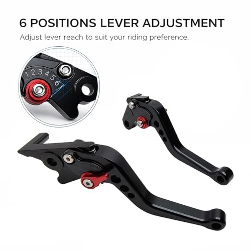 Short Brake Clutch Handle Lever Replacement for Kawasaki ZX6R ZX-6R ZX6RR Black