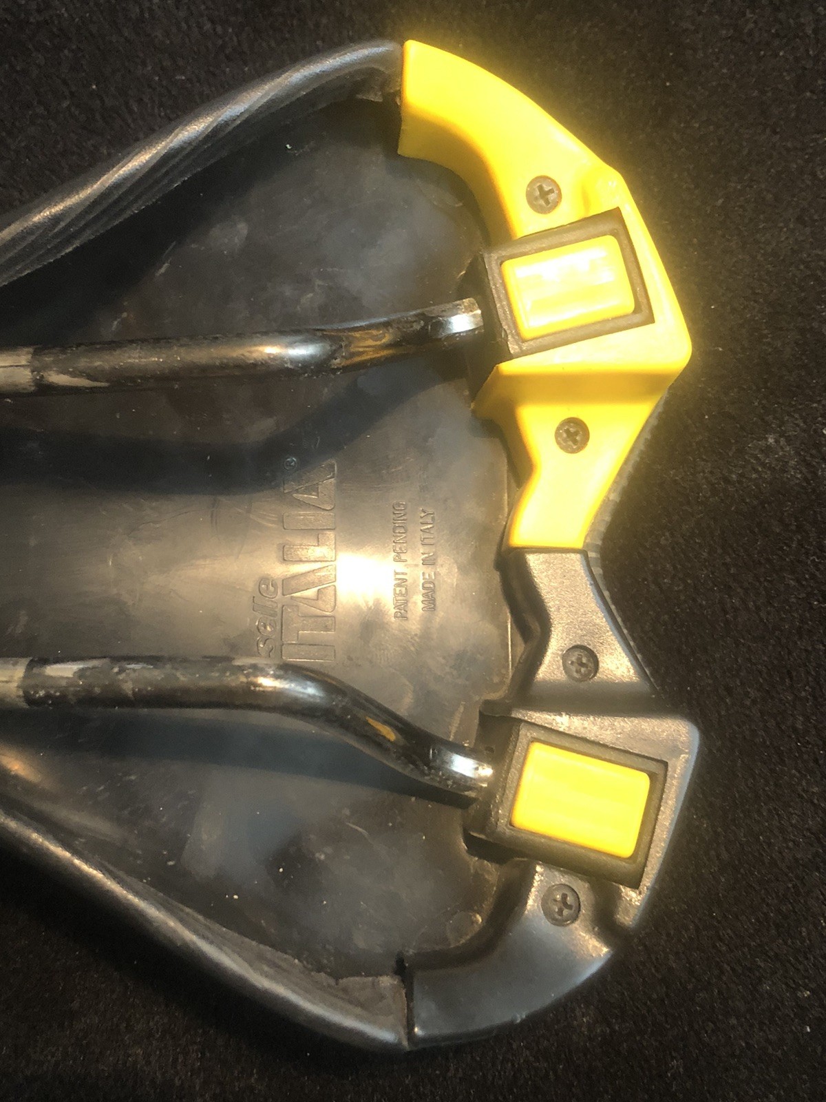 Vintage Selle Italia Turbo Matic Saddle Yellow Turbomatic Seat 1991s Pat Pend OG
