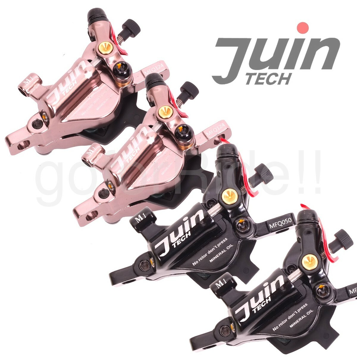 Juin Tech M1 Mountain E-bike Bike Hydraulic Disc Brake Caliper Set Front+Rear