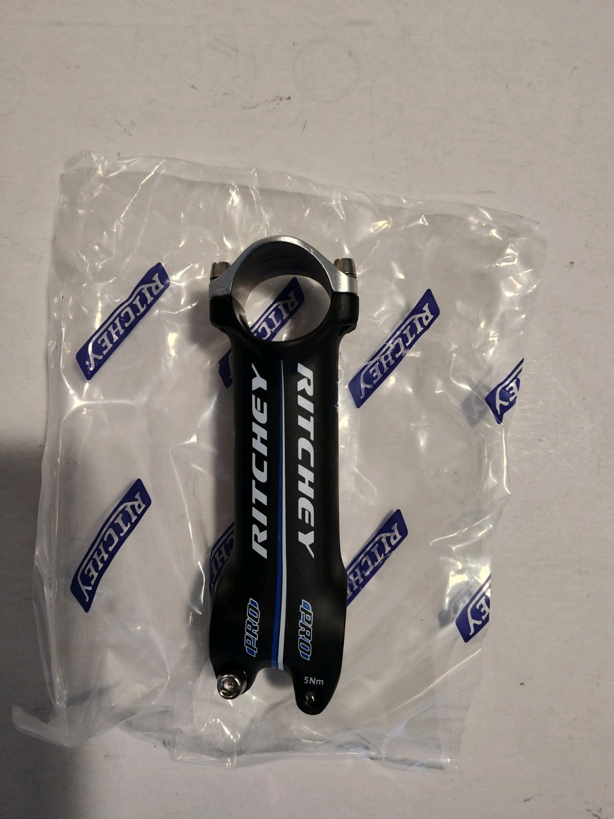 Ritchey Pro Threadless Stem 110mm /6° / 84° 4 Bolt Axis 5Nm Black, Blue, Silver