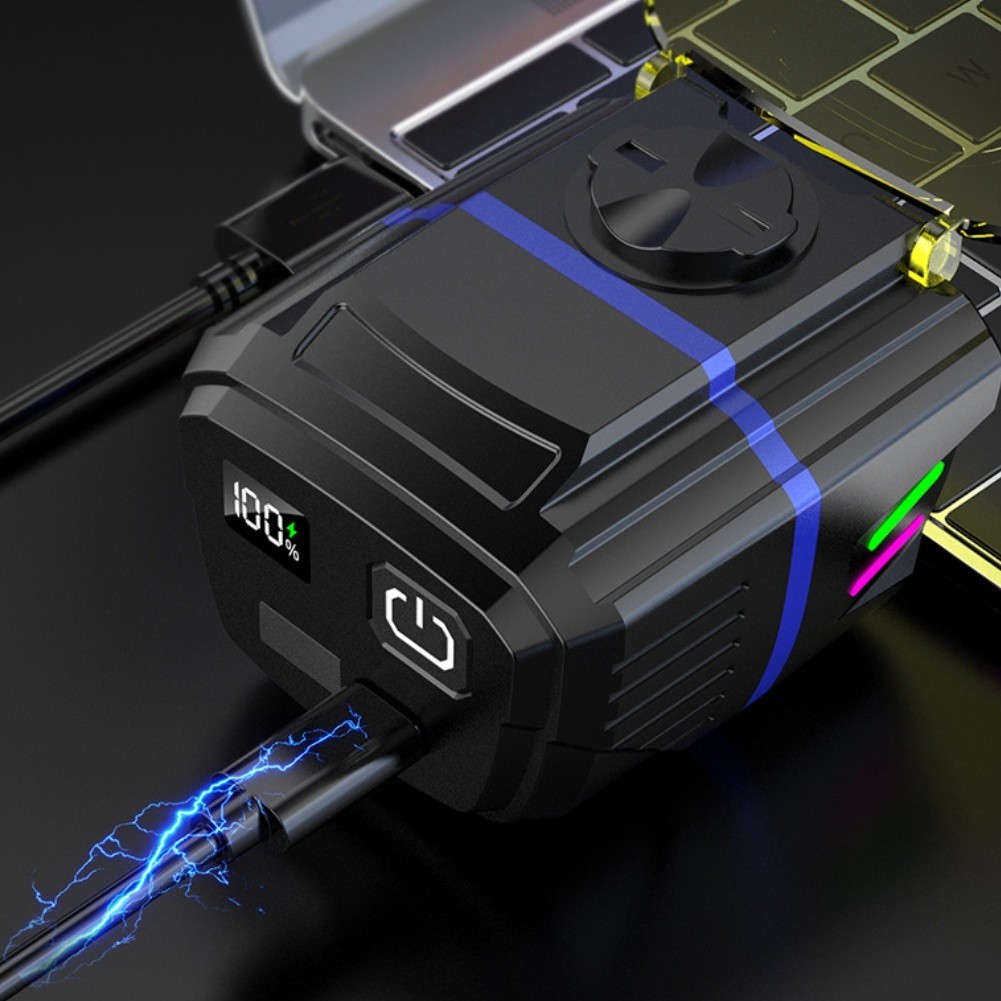USB-C Bike Light Bike Headlight 280-1100LM Output Dual Yellow/white Beam