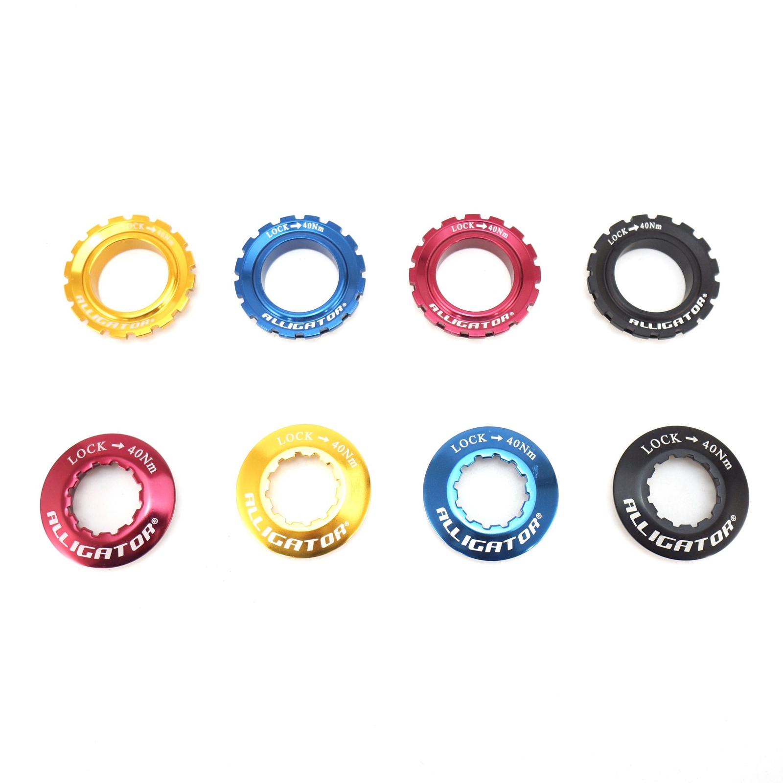 Alligator Bike Centerlock Rotor Lock Ring for Shimano Hub Blue Red Gold Black