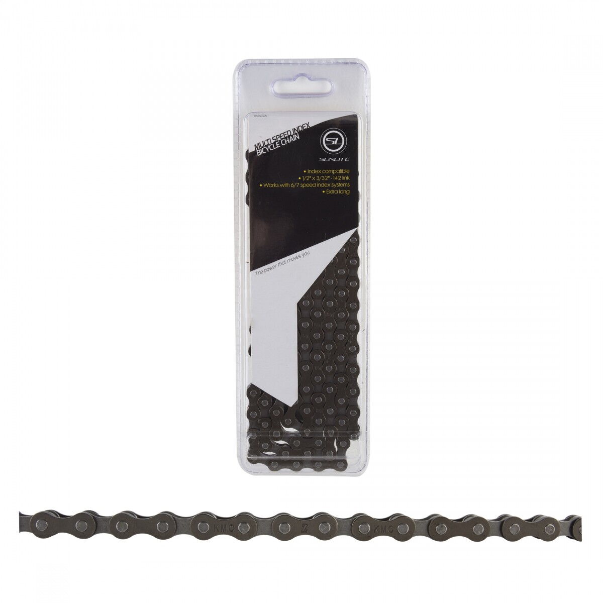 Sunlite SCN-MSi 5/6/7/8 Speed 142 Links 1/2×3/32 Black Steel