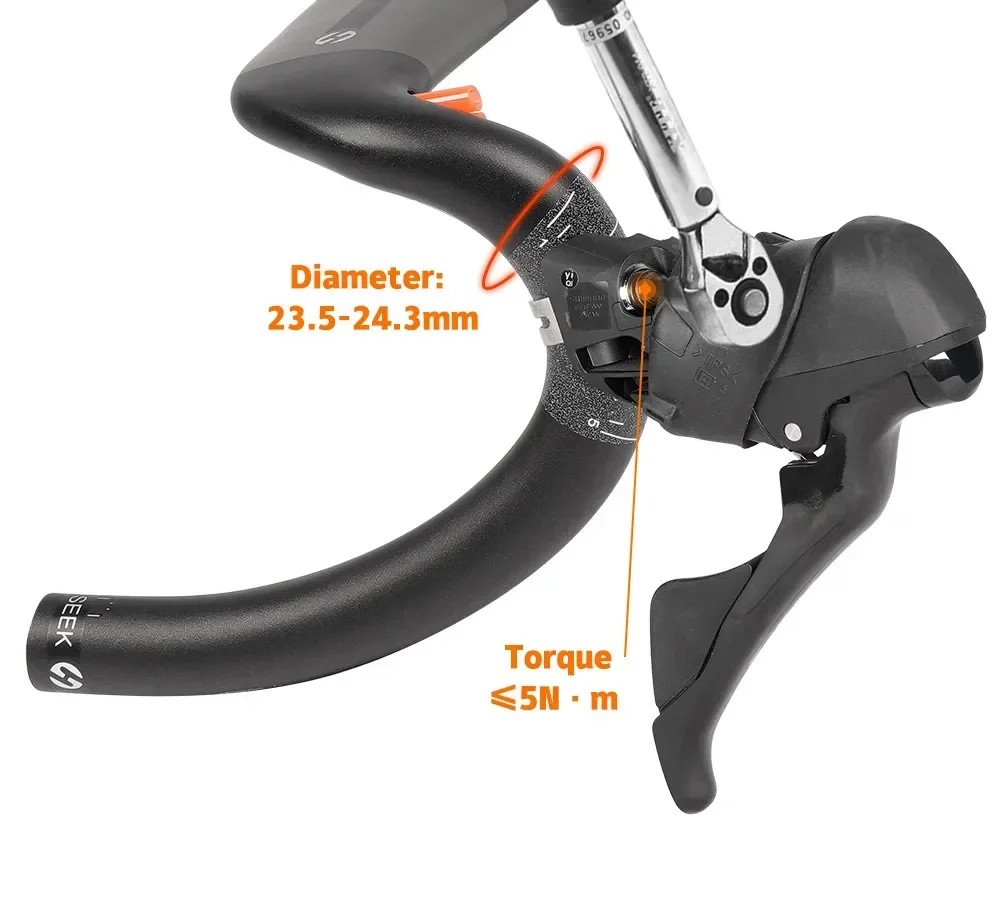 Carbon Fiber Road Bike Handlebar Inner Cable 31.8mm 400/420/440mm Matt