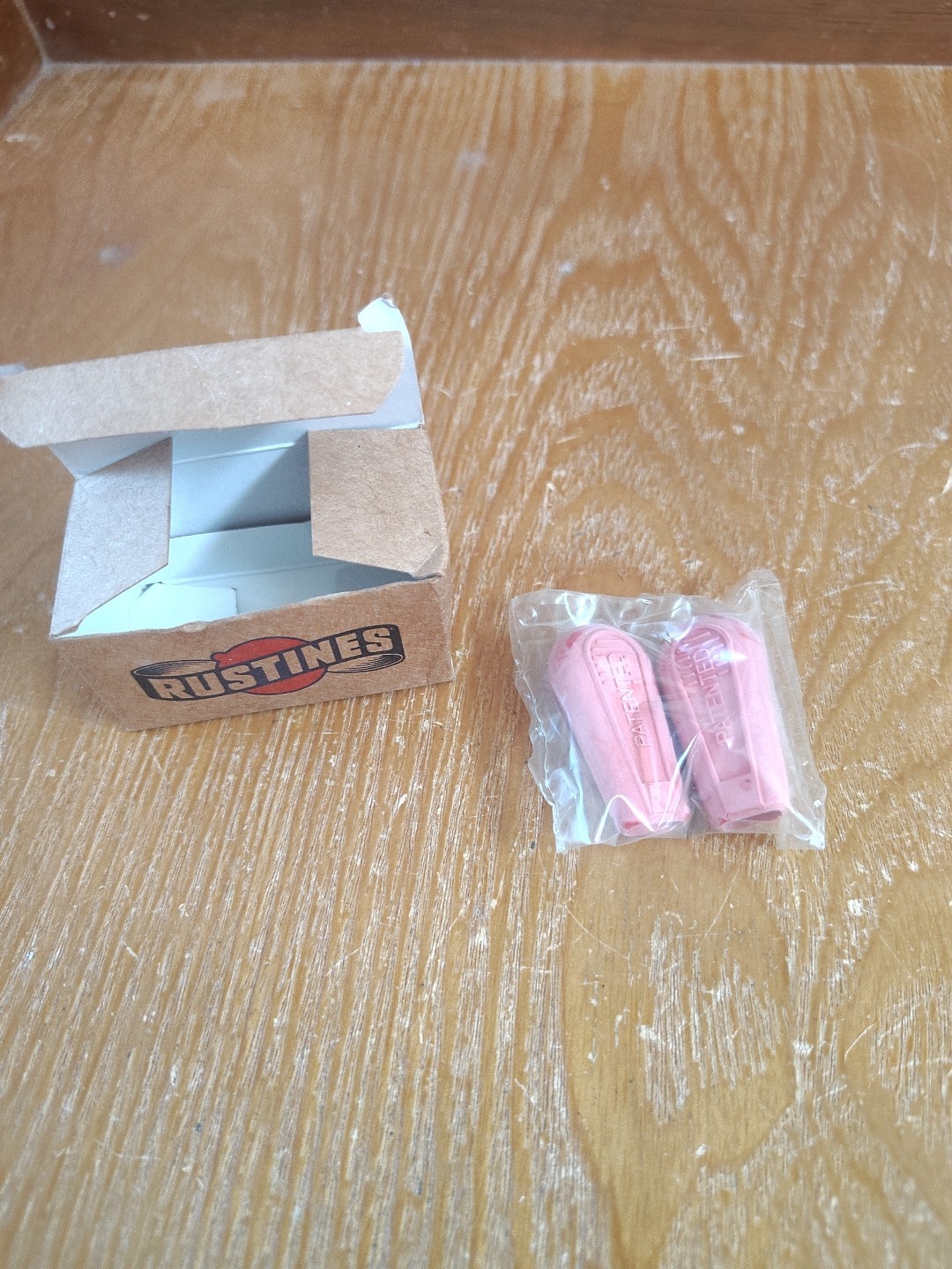 [8.39]Rustines down tube shifter lever hoods Rubber cover Set Red New In Box