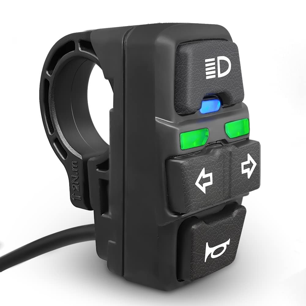 E-Bike Light Switch DK336 Ebike Lamp and Horn Switch for Electric Bike Scoote…