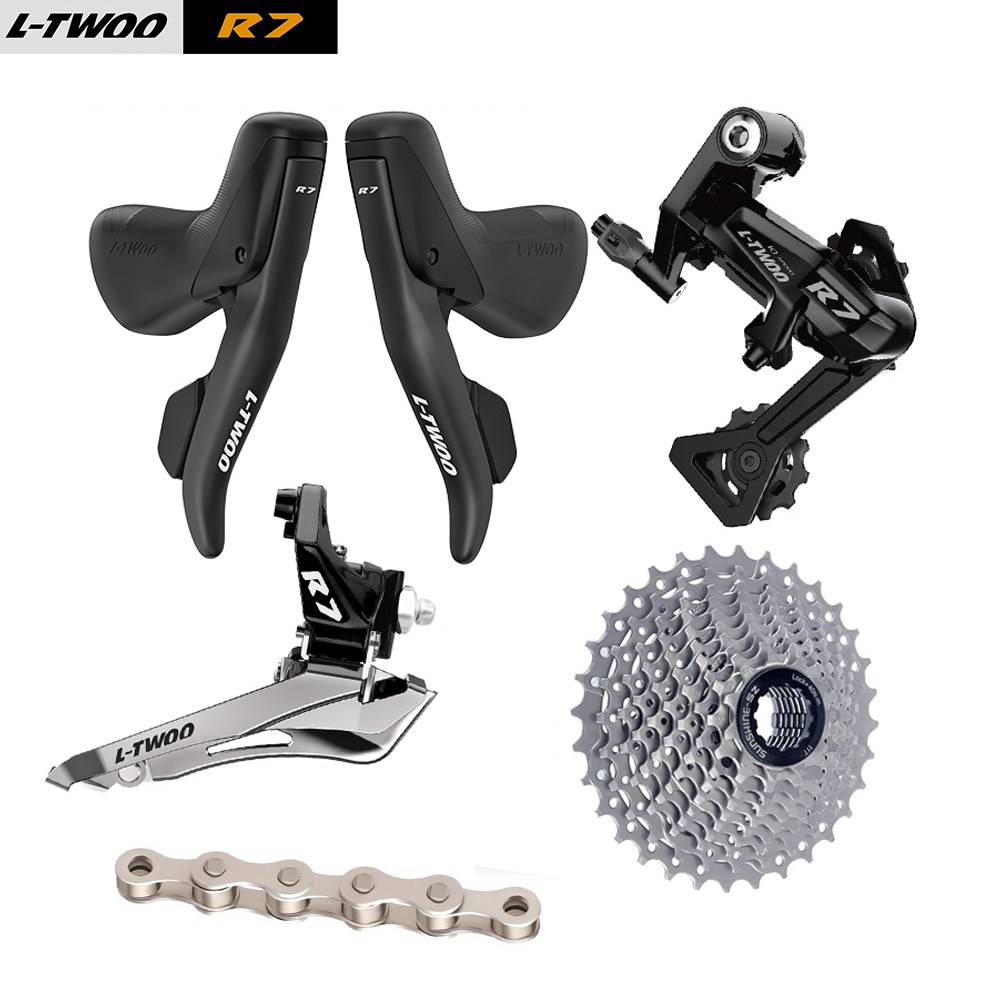 LTWOO R7 2×10 Speed Road Bike Groupset Shifter Derailleurs 11-32T Cassette Chain
