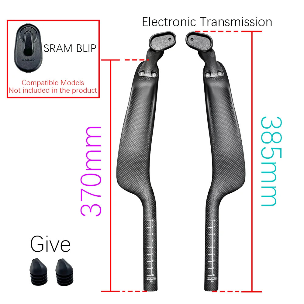 Carbon TT Bike Rest Handlebar Triathlon Time Trial Electronic Transmission Bar