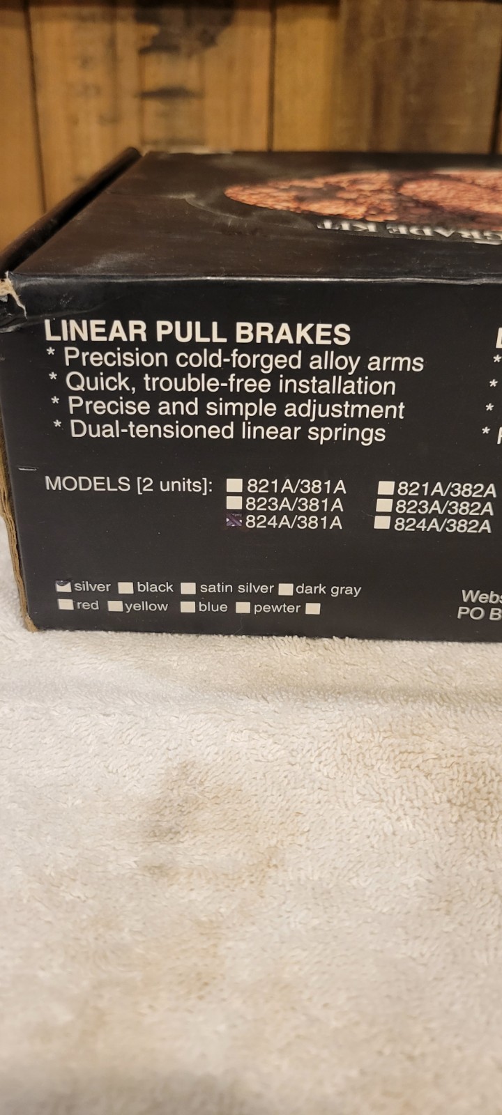 TEKTRO RBP Series Linear Pull Brake Upgrade Kit Silver Models 824A/384A, F/R