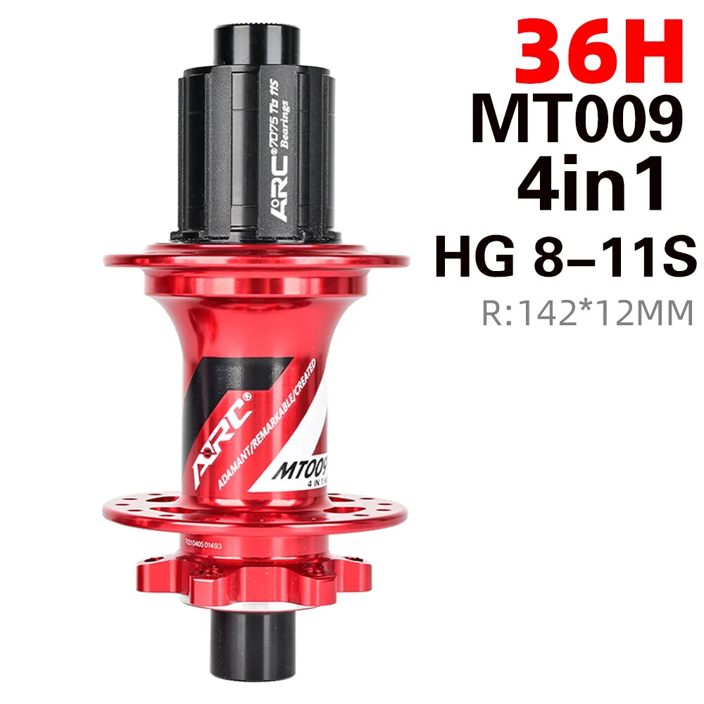 ARC Bicycle Front Rear Hub For HG XD MS Mountain Bike 36 Holes 6 pawl 114T Noise