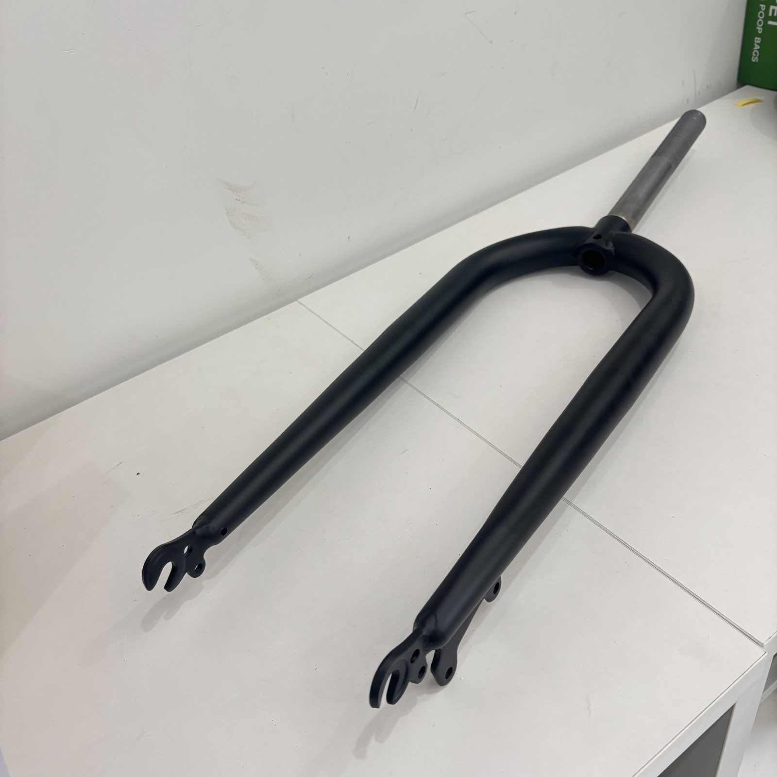 CDH 26X4″ Fat Tire Bike Fork Steel Rigid Bicycle Fork Disc Brake Steerer 215mm