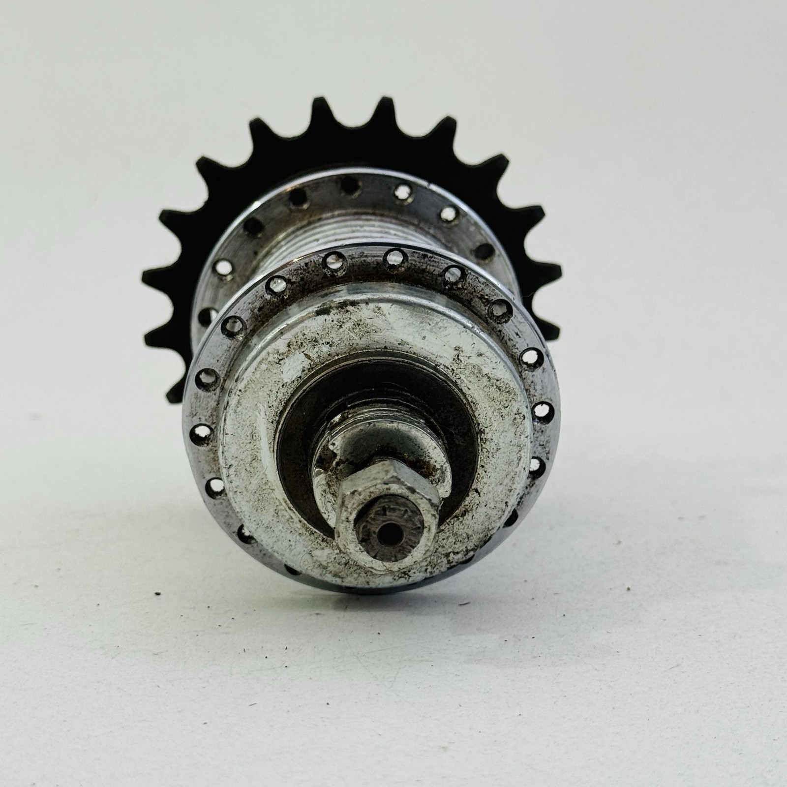 Vintage Sachs Torpedo Dreigang Coaster Hub 3 Speed 36H 110mm Silver Germany A53