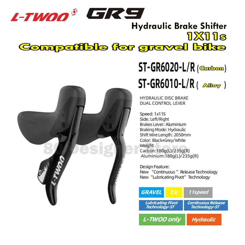 LTWOO 10/11/12 Speed Gravel Bike Hydraulic Brake Shifter Levers Front/Rear
