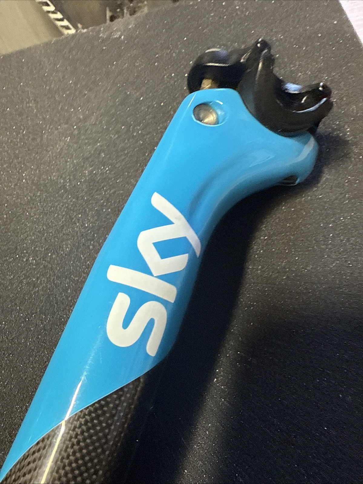 Pinarello Team Sky Carbon Bicycle Seatpost 31.6 Broken For Art (9451)