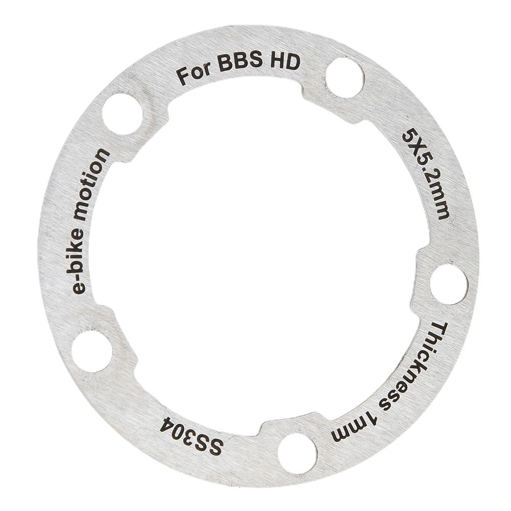 ChainRing Washer Washer Ebike Accessories Replacement 58x58x1mm Aluminum Alloy