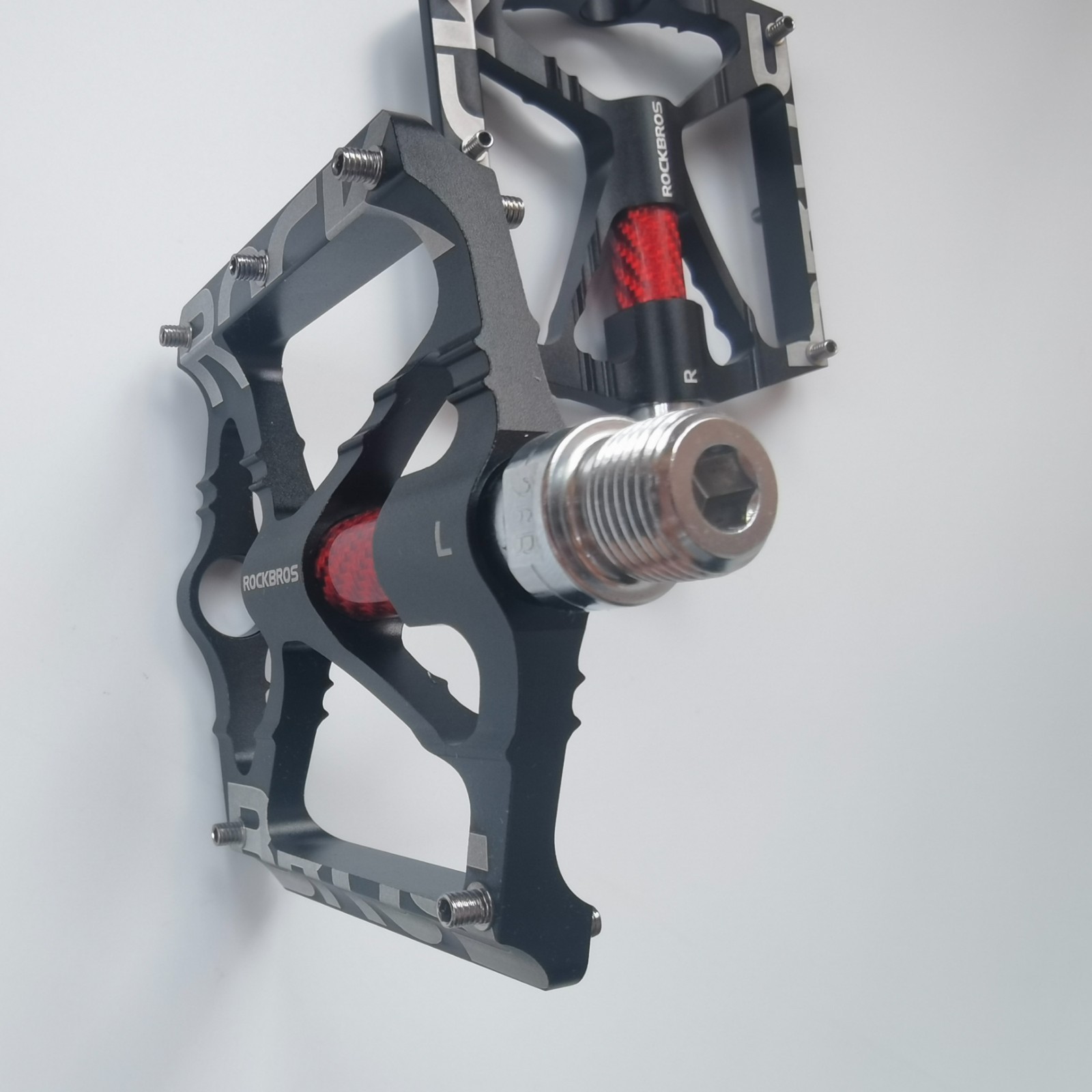 ROCKBROS Bike Pedals 9/16» Aluminum Alloy Bearing Non Slip Pedals Road Mountain