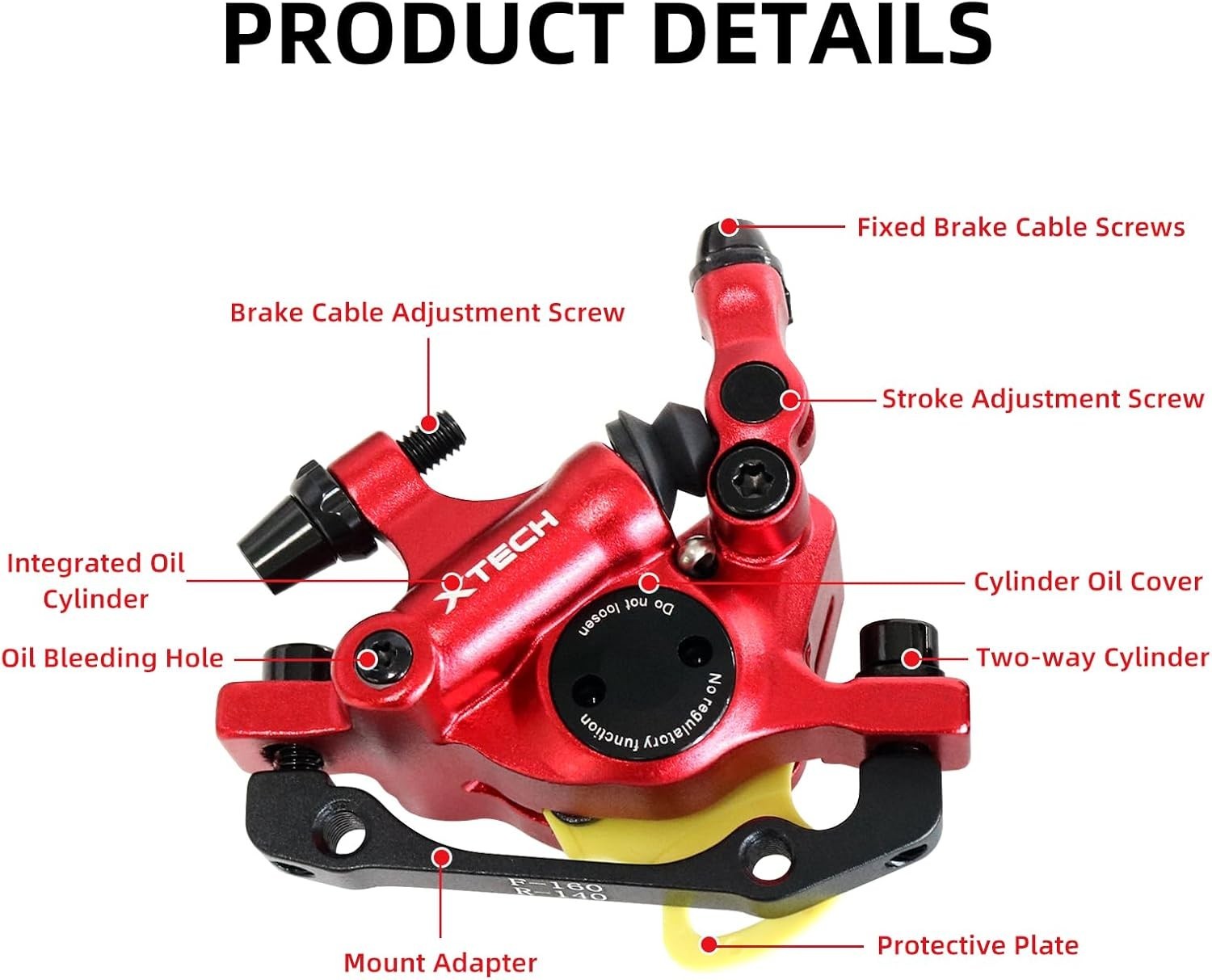Z00M HB-100 Hydraulic Disc Brake Calipers Set MTB Bike Disc Brakes Front & Rear