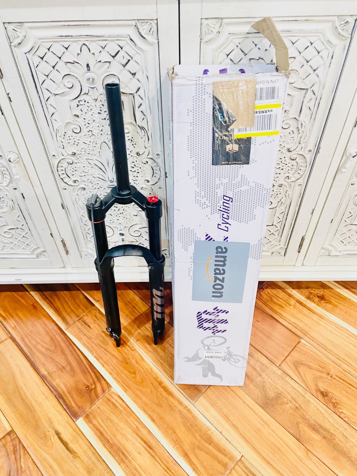 ZTZ Mountain Bike Fork 26″ MTB Suspension Air Fork Rebound Adjust Travel 120mm,