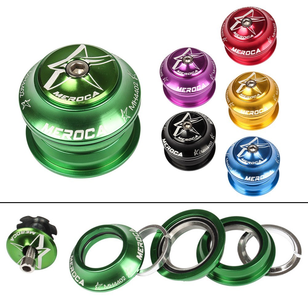 Aluminum Alloy Fork Headset Bearing Bowl Set for Bike 28 6mm Tube 44mm Headset