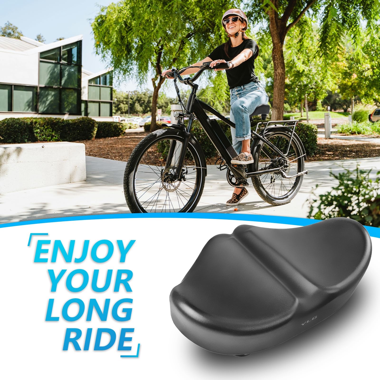 Noseless Bike Seat Cushion for Men & Women – Extra Padding & Wide Saddle Suit…