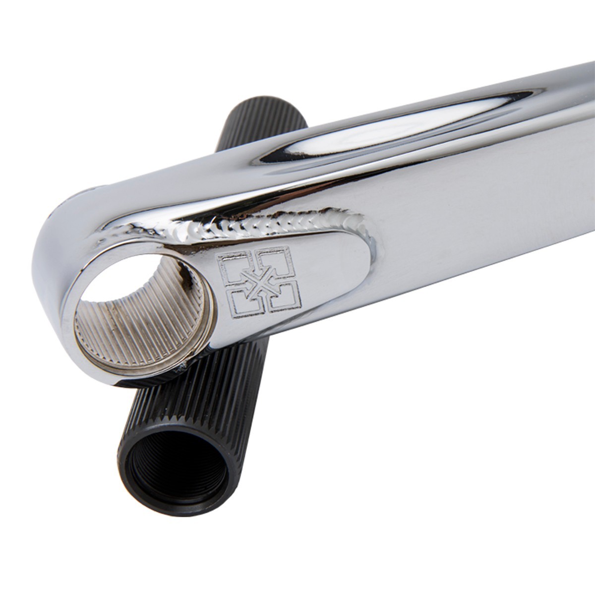 FIT S&M BLUNT CHROME BMX BIKE CRANKS 165MM 24mm Fit 48 SPLINE 3 PIECE CRANKS NEW