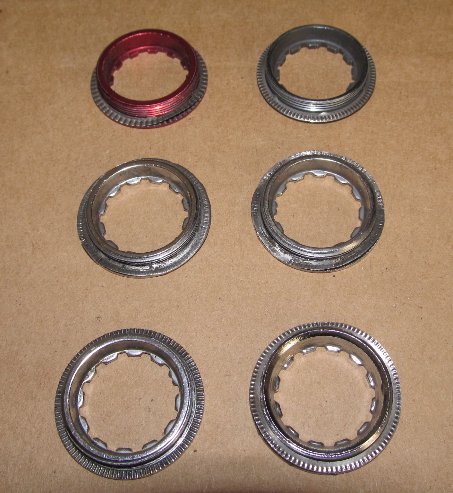 6 Assorted Cassette Lockrings Vision Ultegra Shimano 105 HG ETC