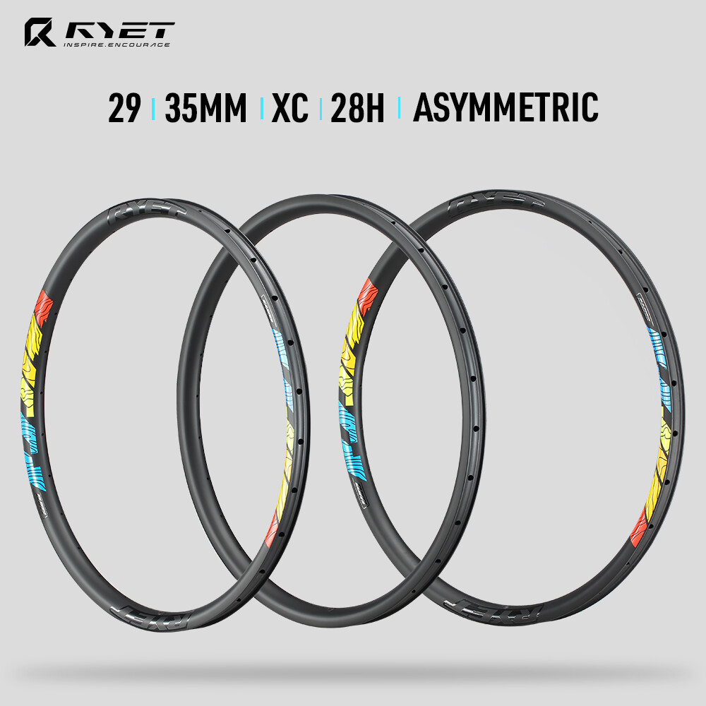 29 in Carbon MTB Rims 25mm Height 28H Clincher Tubeless Mountain Bike Wheel Rims