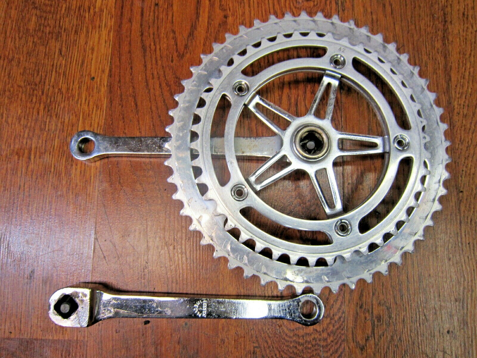 VINTAGE NERVAR SPORT 170L 52/42T SQUARE TAPER CRANK SET