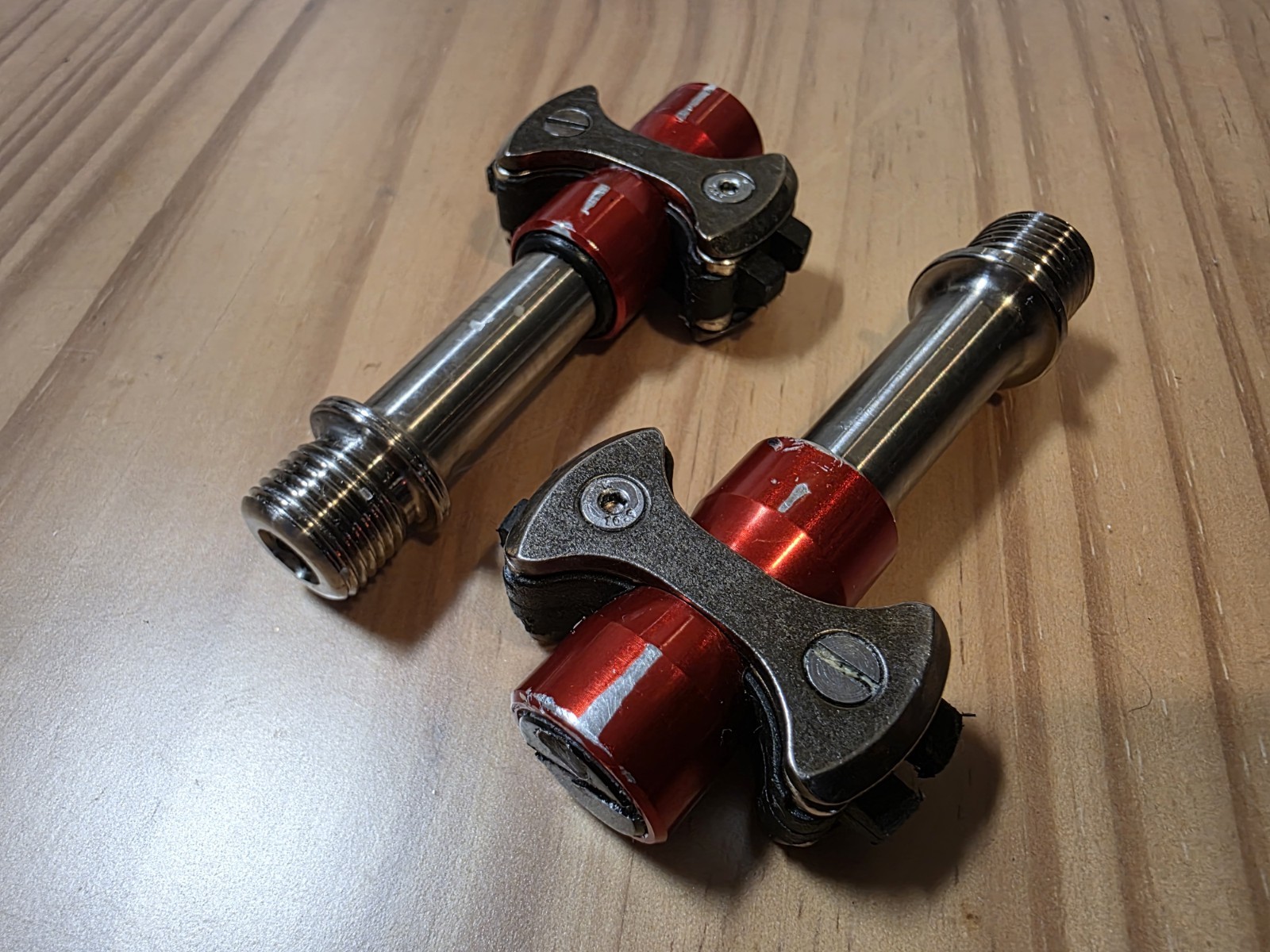 Speedplay Zero Style Clipless Pedals Titanium Alloy Anodized Red