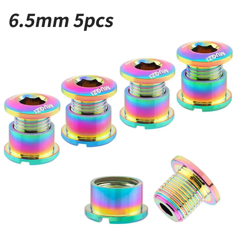 4/5PCS Chainring Bolts Single Double Chainring Screws Mountain Road MTB Bike Cra