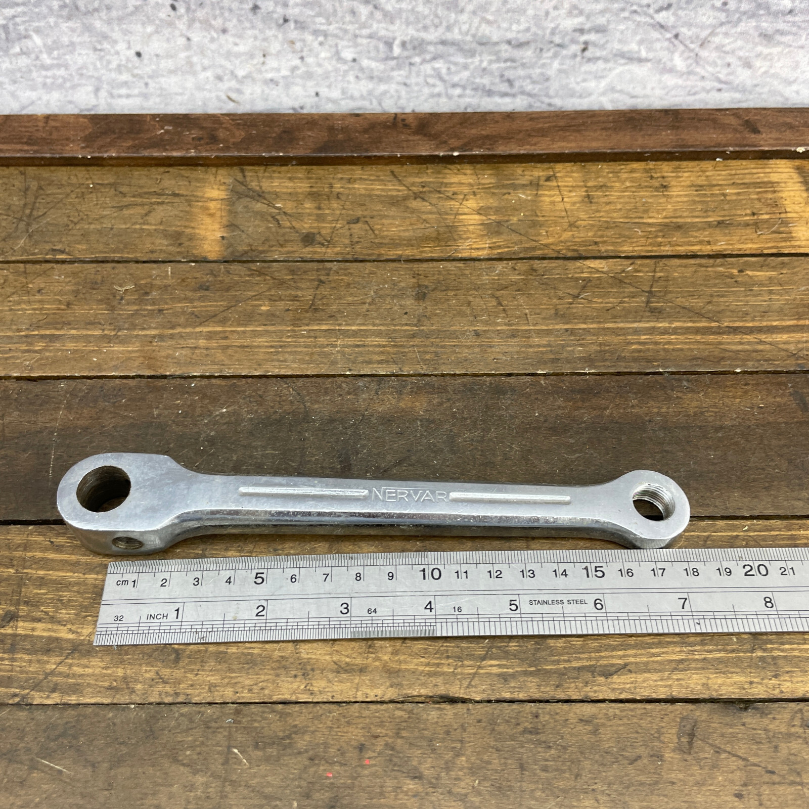 Vintage Nervar Crank Arm Left 170 mm Steel Chrome Cottered Peugeot Race A5