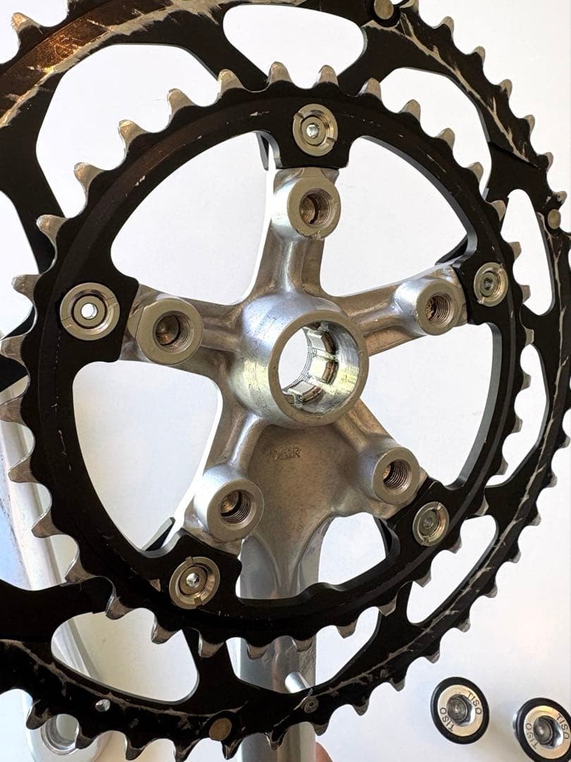 Sugino Cospaiir Crankset 48 34T 170mm Shimano BB 7700 Road Bike Crank Used